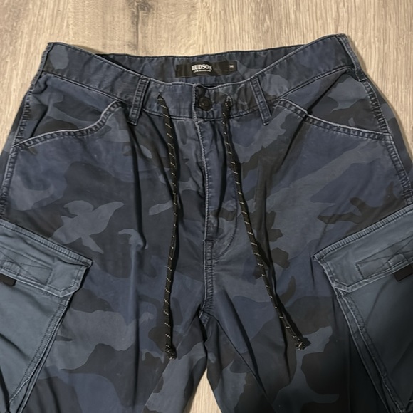 Camo Blue Hudson Cargo Pants - Picture 2 of 4